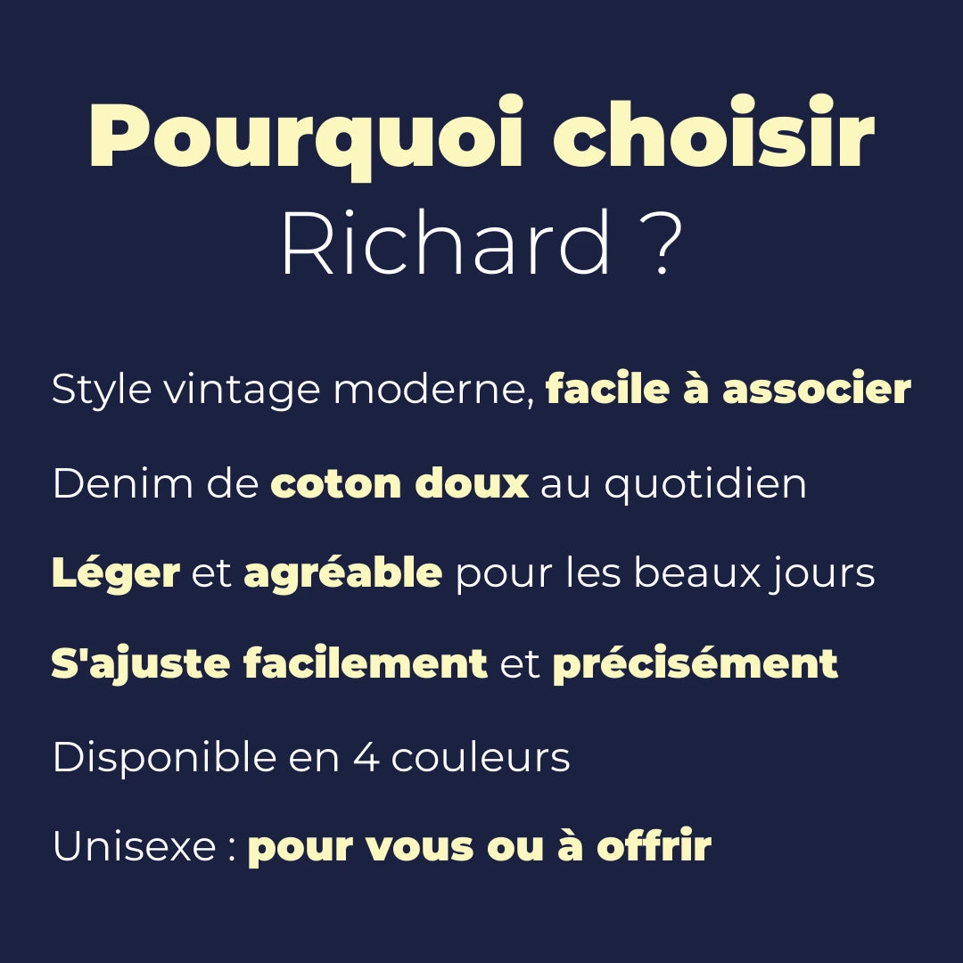Pourquoi choisir le béret casquette en jean Richard