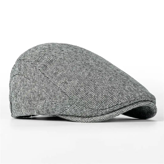 béret casquette unisexe coton polyester gris clair ajustable Bruno - La Maison du Béret