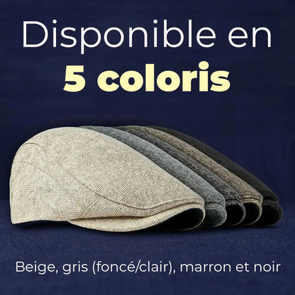 Béret casquette disponible en beige gris clair gris foncé marron et noir