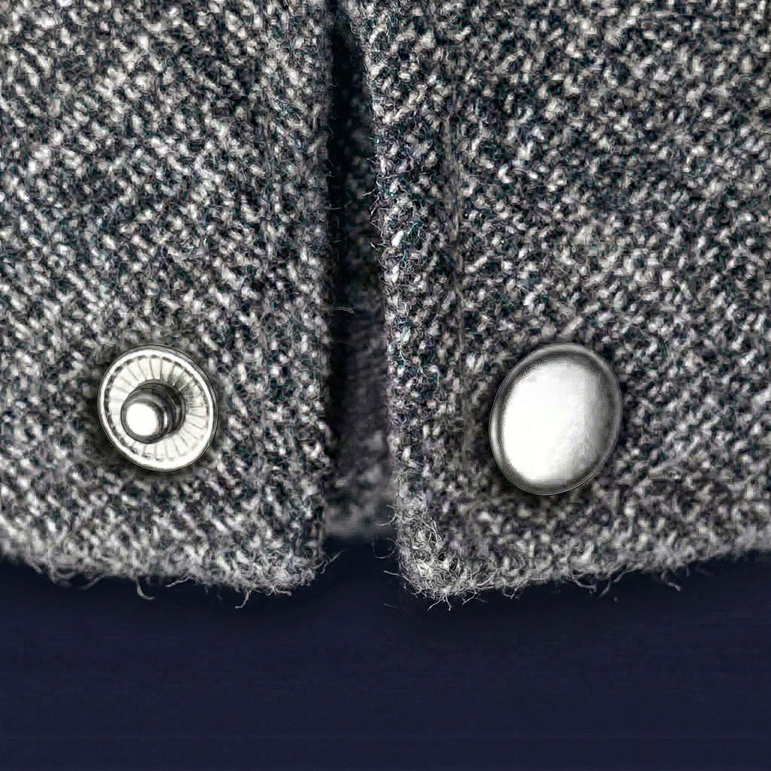 Système de réglage du béret avec boutons pression