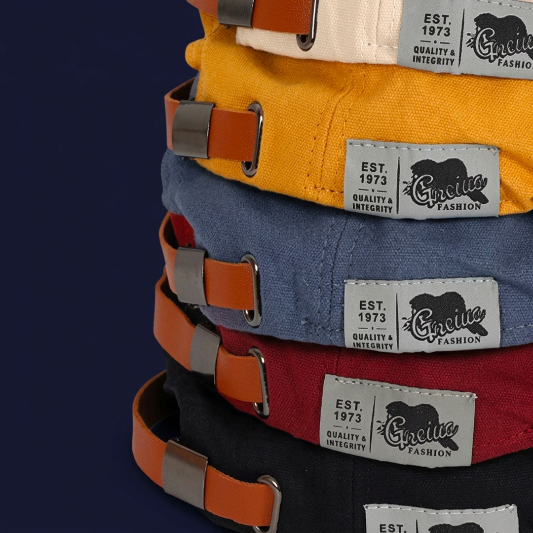 Bérets casquette en coton empilés avec différents coloris