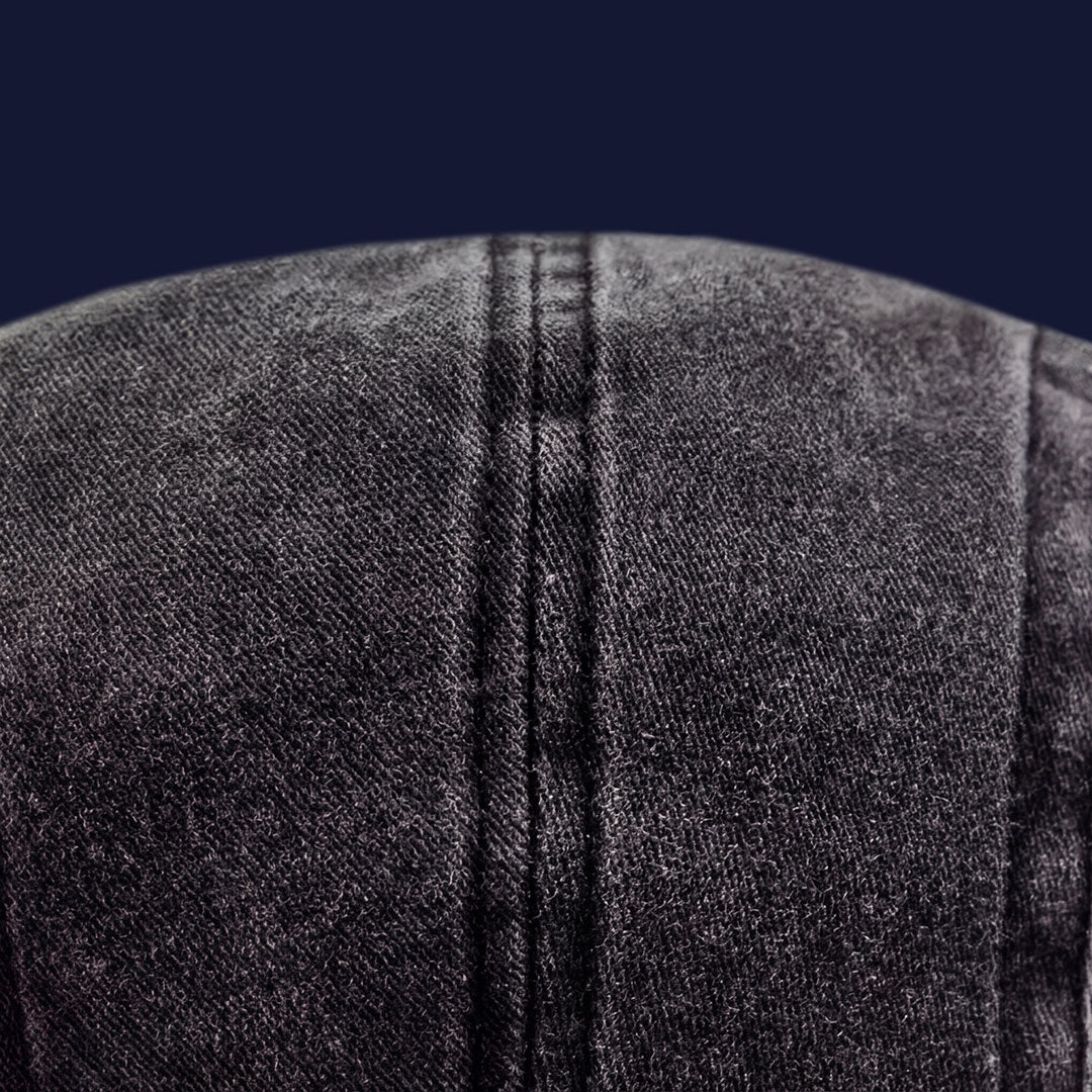 Texture du tissu en coton du béret casquette