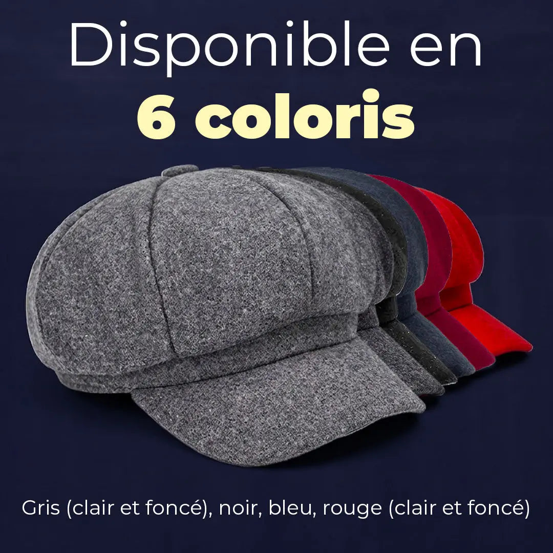 Béret gavroche en coton disponible en 6 coloris