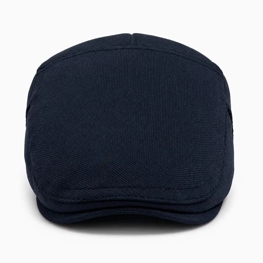 Béret casquette Rodolphe en polyester bleu marine, vue de face