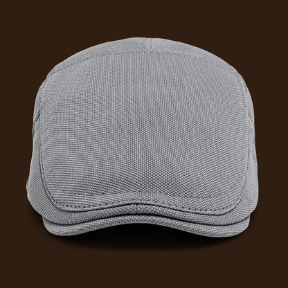 Béret casquette Rodolphe en polyester gris, vue de face