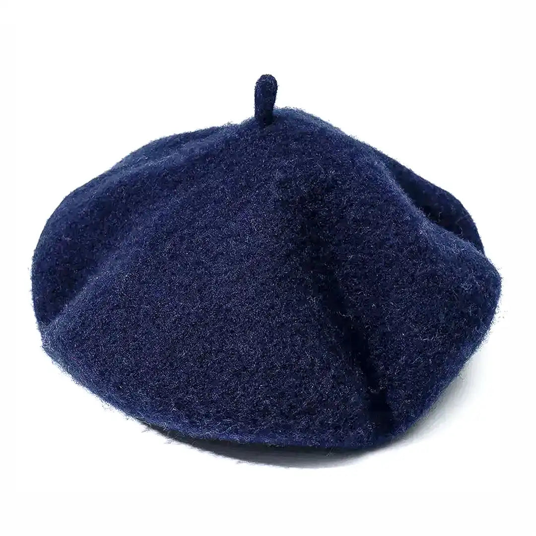 béret basque femme en laine bleu fonce Cynthia - La Maison du Béret