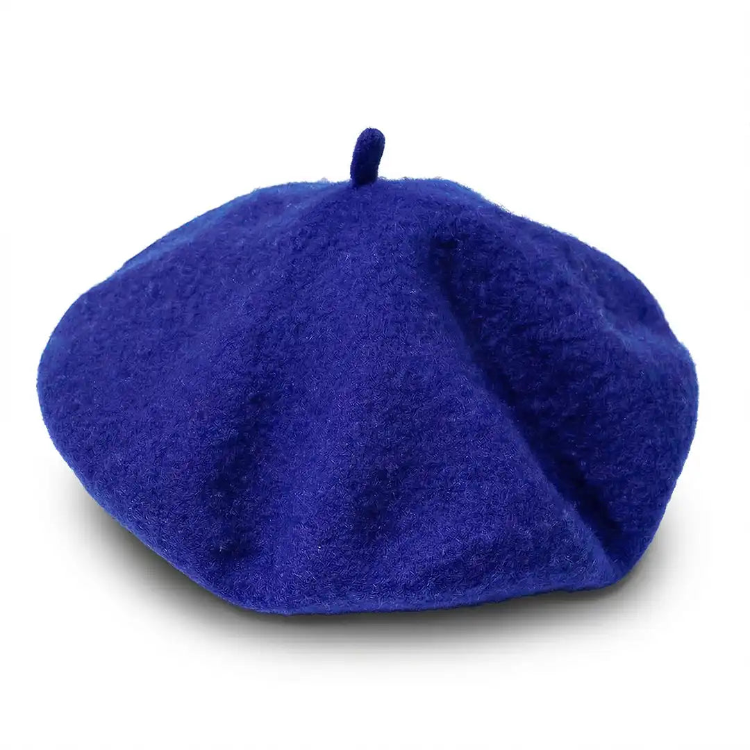 béret basque femme en laine bleu royal Cynthia - La Maison du Béret