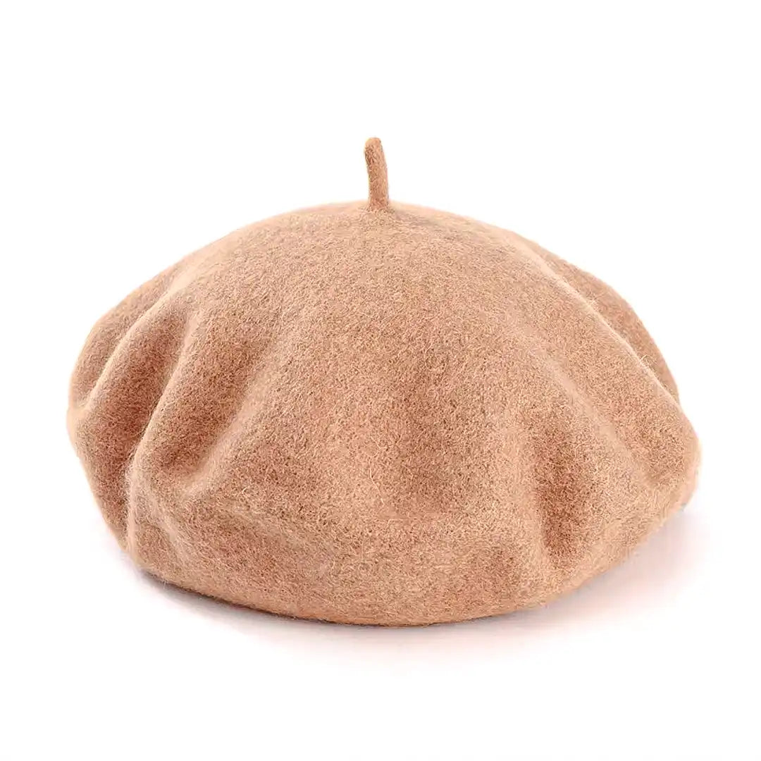béret basque femme en laine camel Cynthia - La Maison du Béret