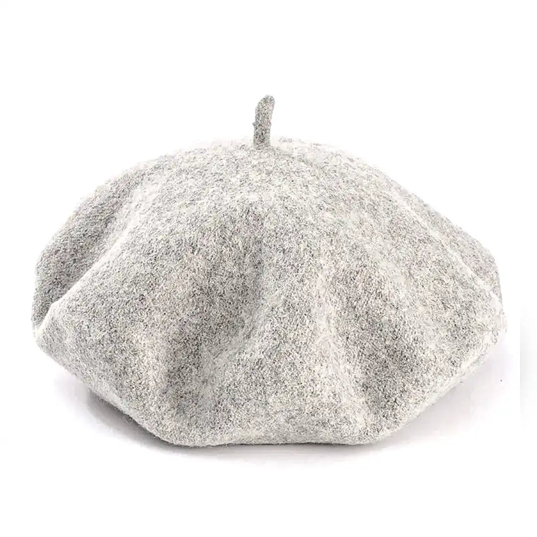 béret basque femme en laine gris Cynthia - La Maison du Béret