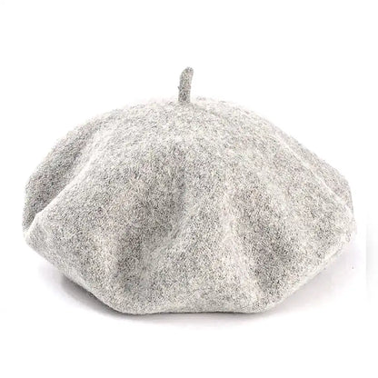 béret basque femme en laine gris Cynthia - La Maison du Béret