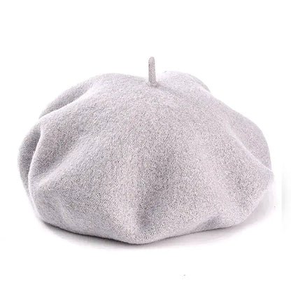 béret basque femme en laine gris clair Cynthia - La Maison du Béret