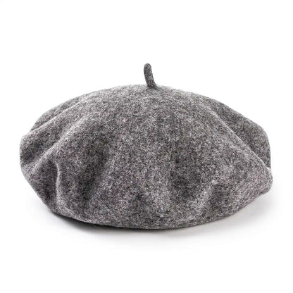 béret basque femme en laine gris fonce Cynthia - La Maison du Béret
