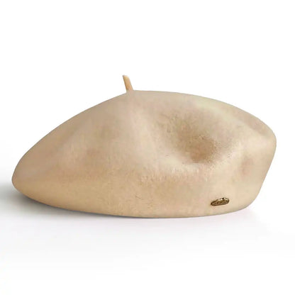 béret basque femme en laine mélangée beige - La Maison du Béret