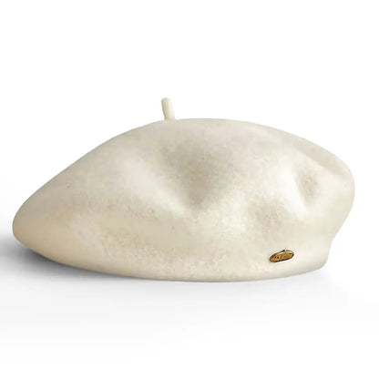 béret basque femme en laine mélangée écru - La Maison du Béret