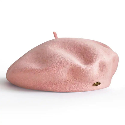 béret basque femme en laine mélangée marron pastel - La Maison du Béret