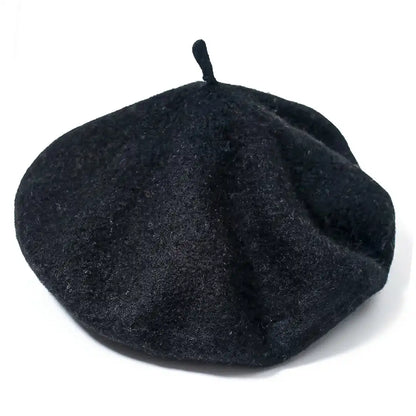 béret basque femme en laine noir Cynthia - La Maison du Béret