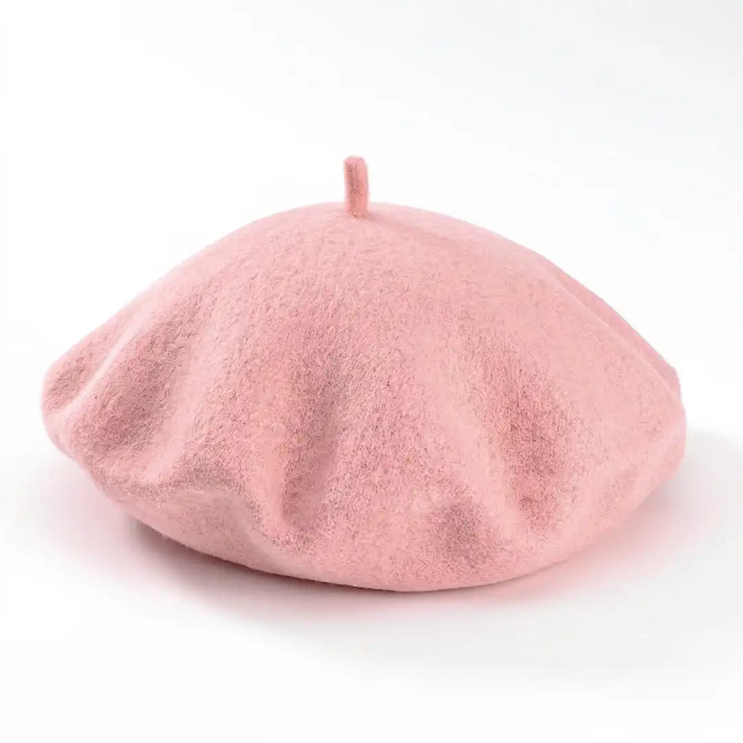 béret basque femme en laine rose Cynthia - La Maison du Béret