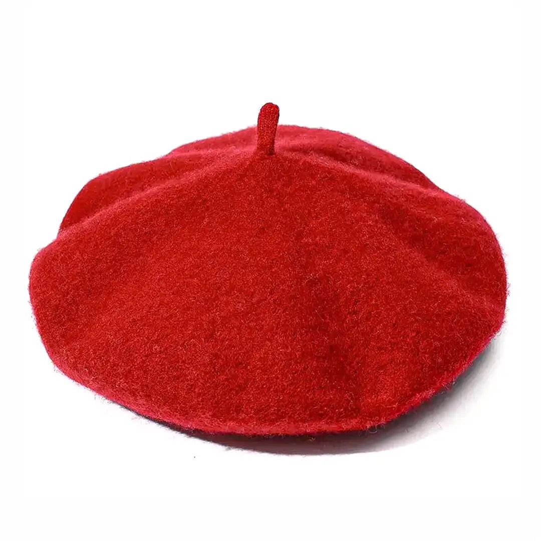 béret basque femme en laine rouge Cynthia - La Maison du Béret