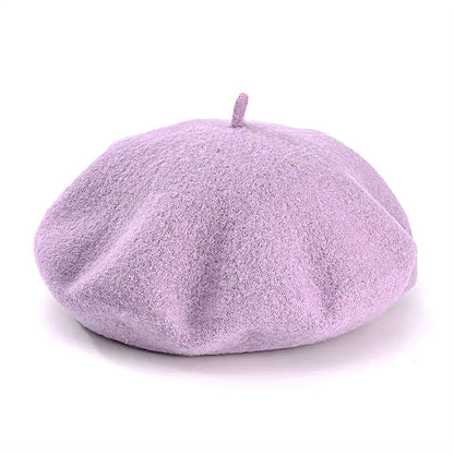 béret basque femme en laine violet Cynthia - La Maison du Béret