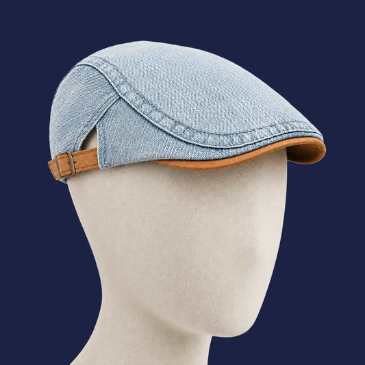 Béret casquette unisexe en jean réglable | Richard