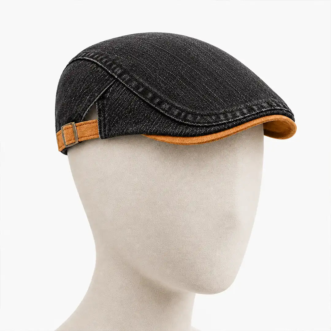 Béret casquette unisexe 100% coton en jean réglable | Richard