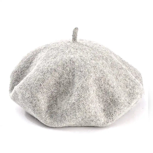 béret basque femme en laine gris perle Cynthia - La Maison du Béret