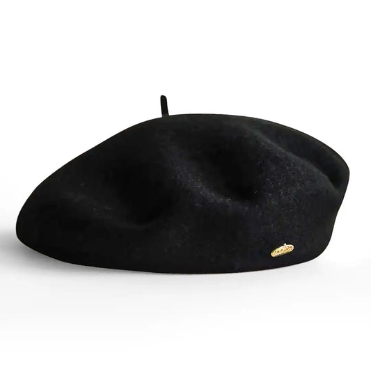 béret basque femme en laine mélangée noir - La Maison du Béret