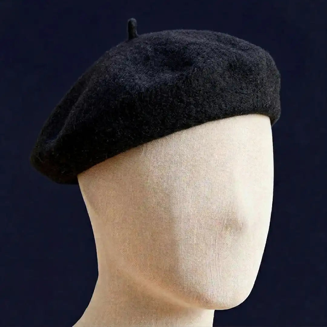 béret basque femme en laine noir Cynthia - La Maison du Béret
