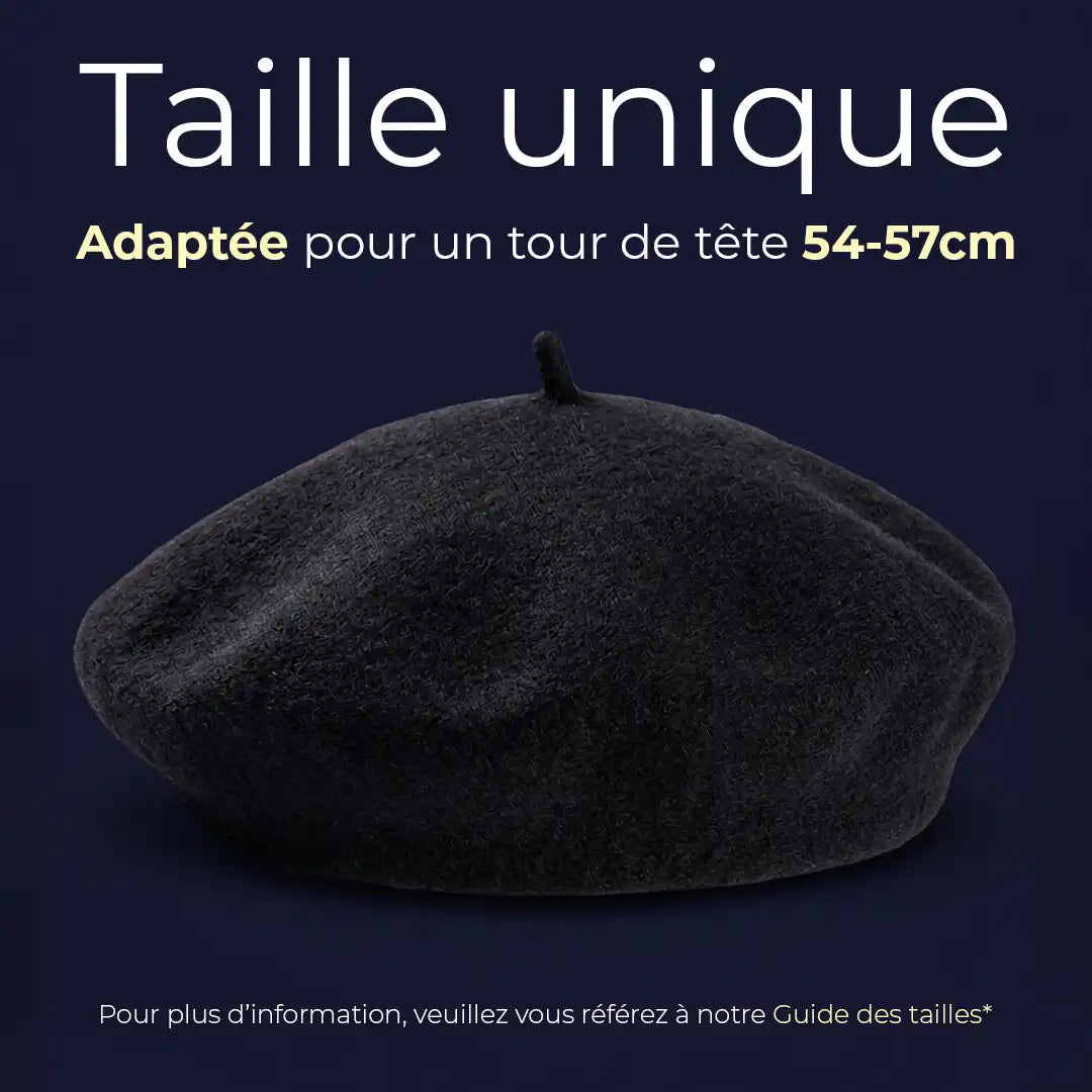béret basque femme en laine taille unique 54 à 57 cm - La Maison du Béret