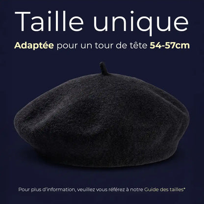 béret basque femme en laine taille unique 54 à 57 cm - La Maison du Béret