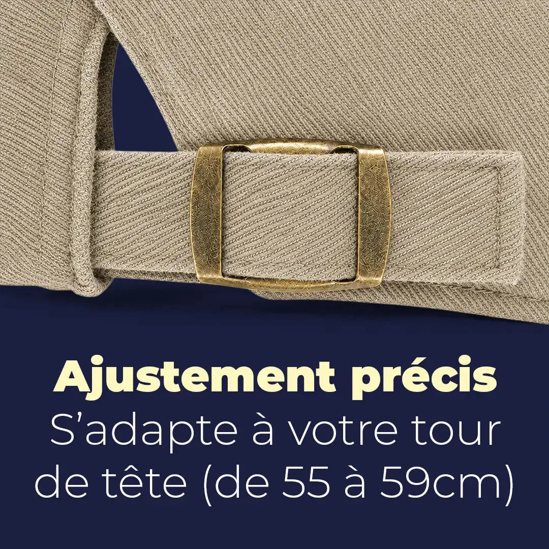 Béret casquette Anthony Beige sable - réglage