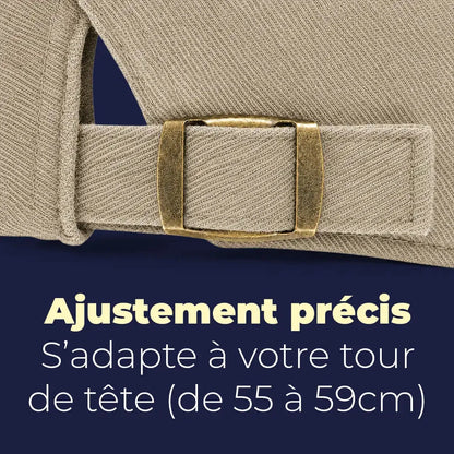 Béret casquette Anthony Beige sable - réglage