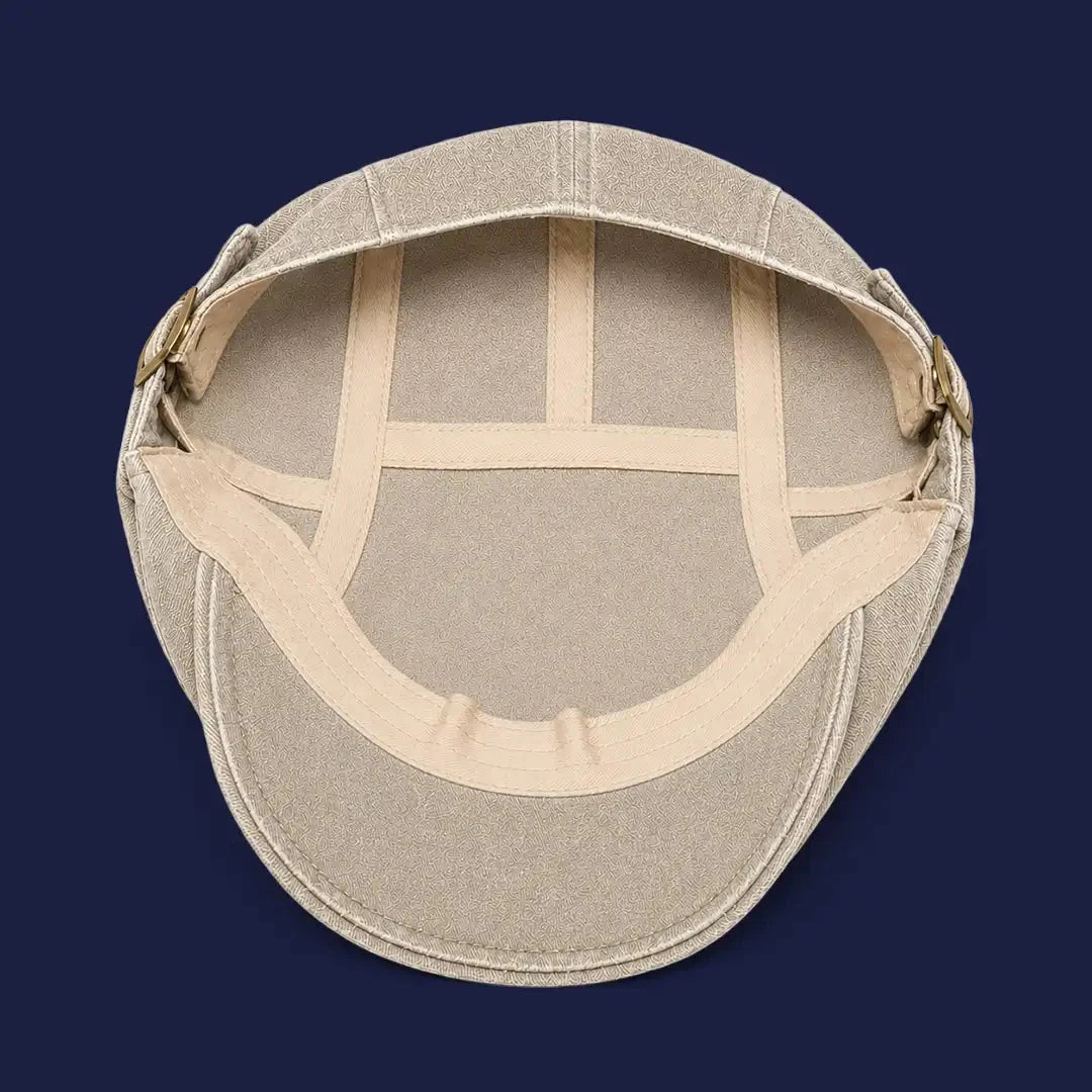Béret casquette Anthony Beige sable - intérieur