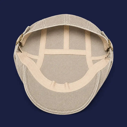 Béret casquette Anthony Beige sable - intérieur
