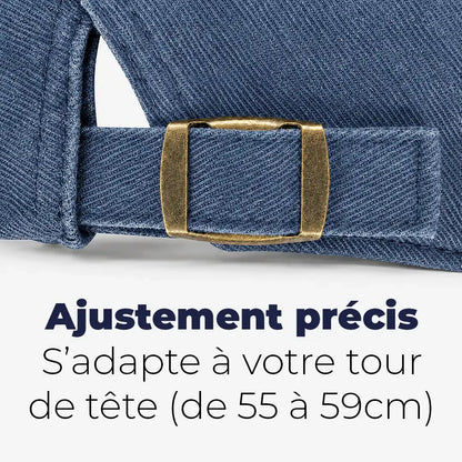 Béret casquette Anthony Bleu jean - réglage