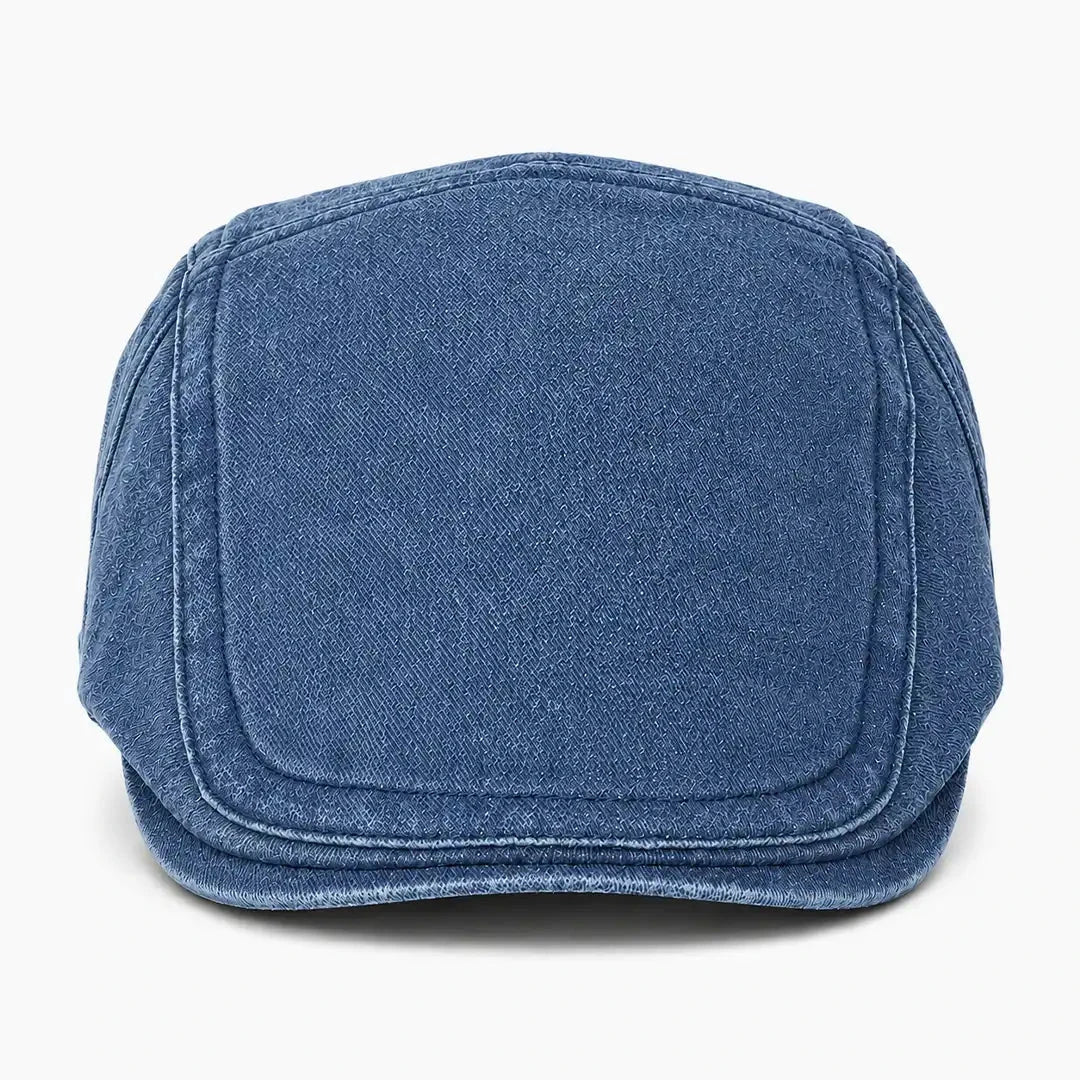 Béret casquette Anthony Bleu jean - vue de face