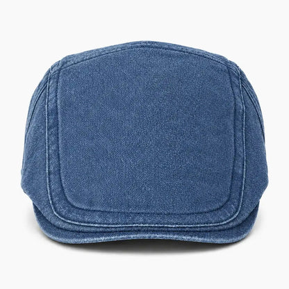 Béret casquette Anthony Bleu jean - vue de face
