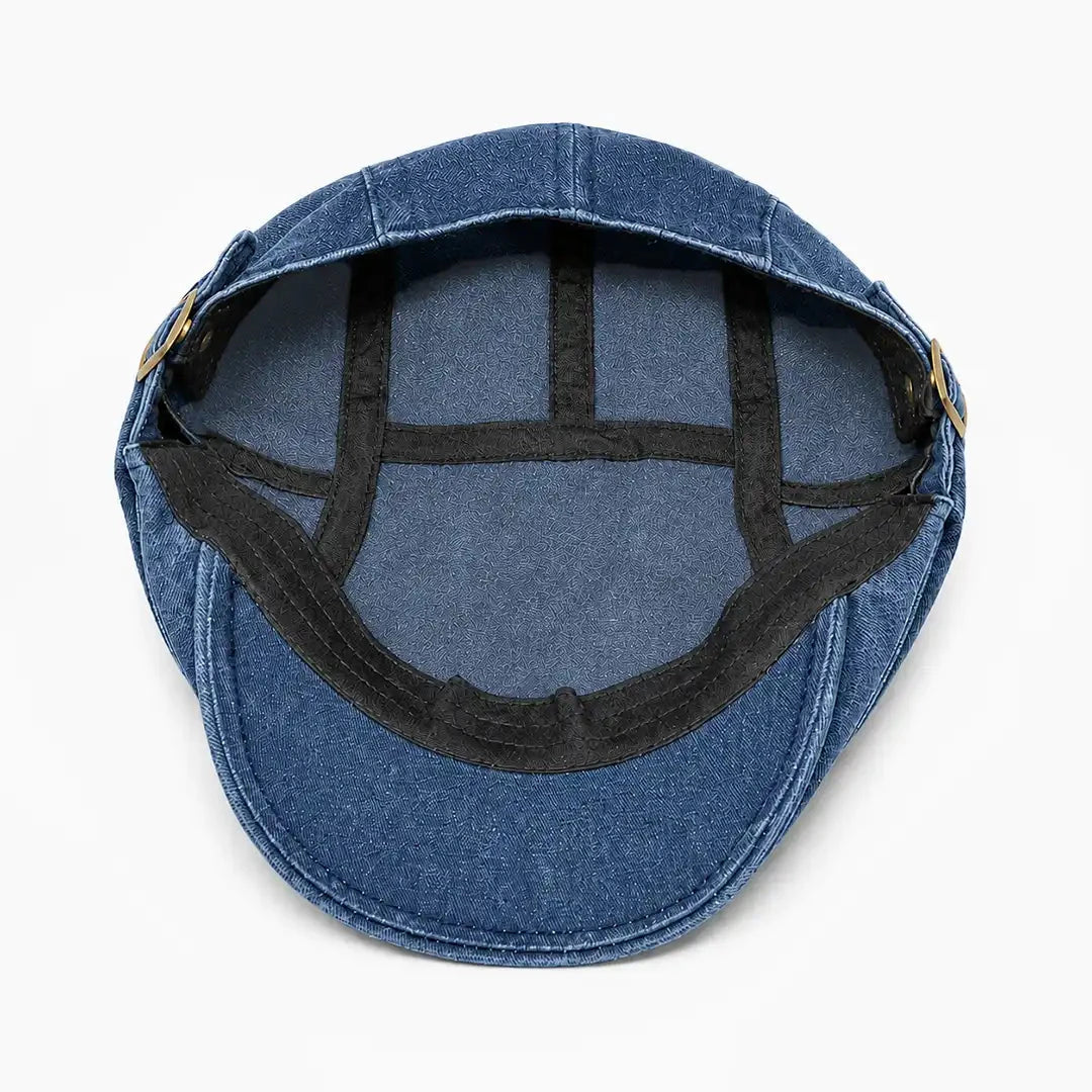 Béret casquette Anthony Bleu jean - intérieur