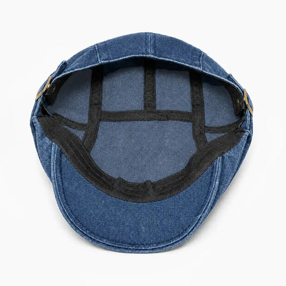 Béret casquette Anthony Bleu jean - intérieur