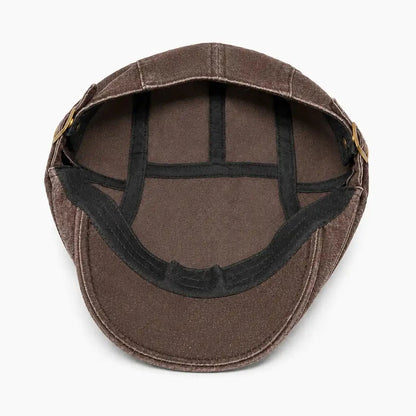 Béret casquette Anthony Marron chataigne - intérieur