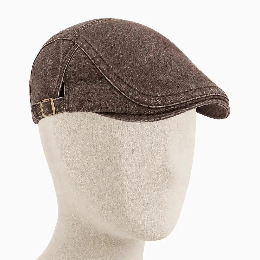 Béret casquette Anthony Marron chataigne - porté