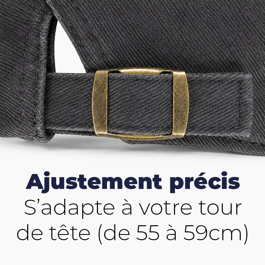 Béret casquette Anthony Noir - réglage