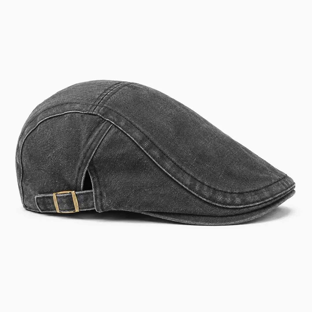 Béret casquette Anthony Noir - vue de côté