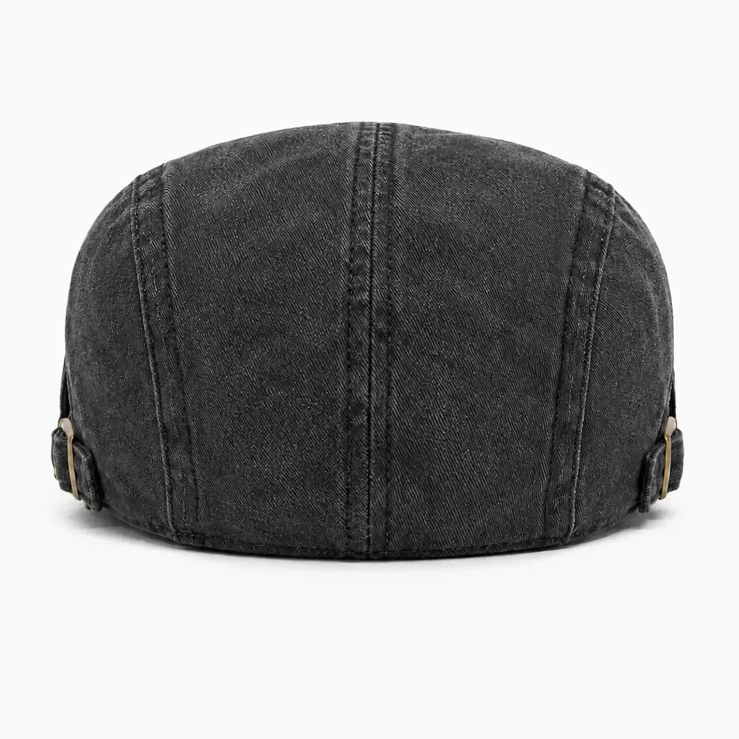 Béret casquette Anthony Noir - vue de dos