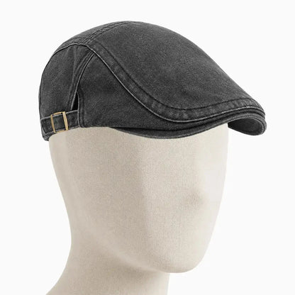 Béret casquette Anthony Noir - porté