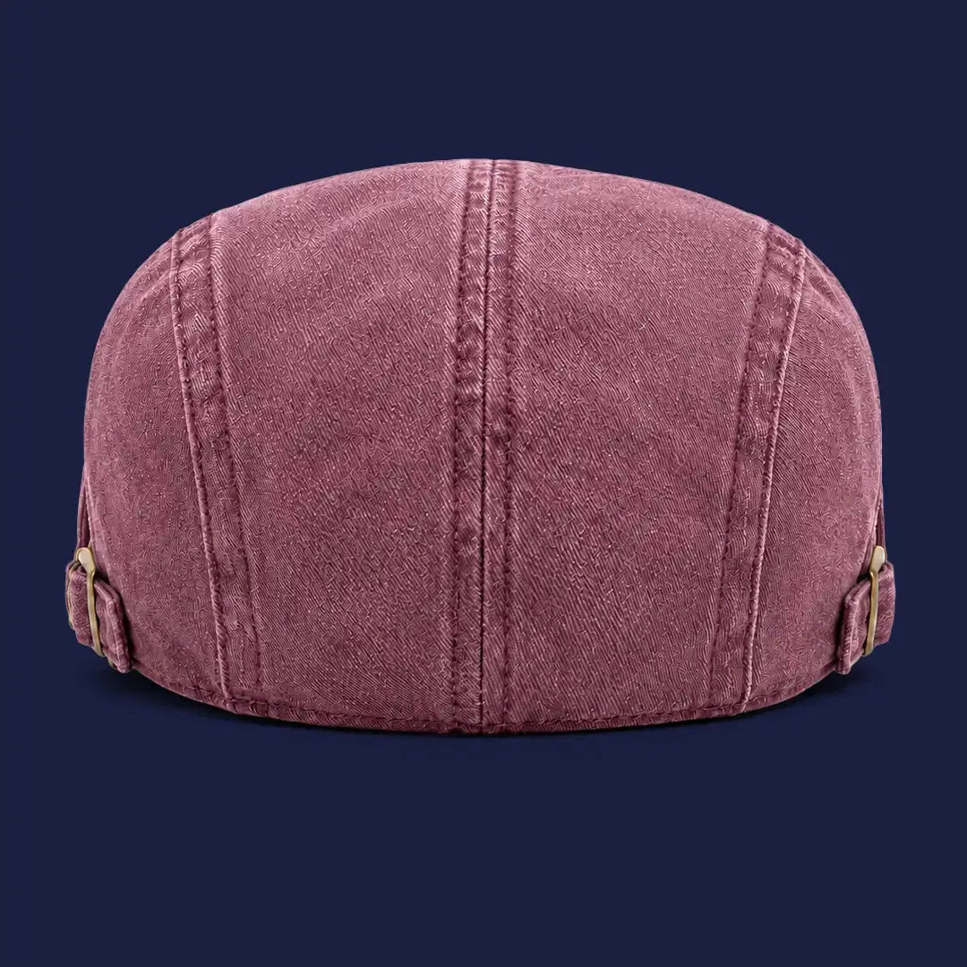 Béret casquette Anthony Rouge rosé - vue de dos