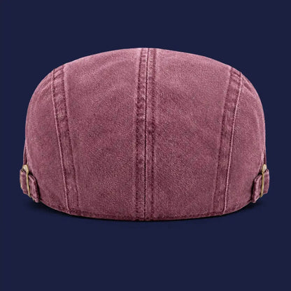 Béret casquette Anthony Rouge rosé - vue de dos