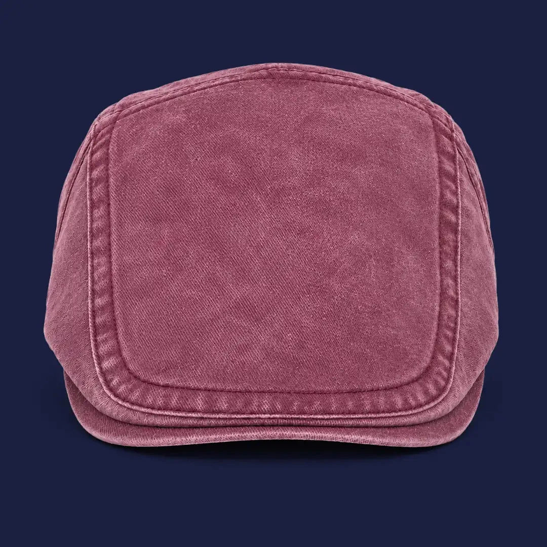 Béret casquette Anthony Rouge rosé - vue de face