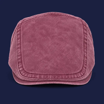 Béret casquette Anthony Rouge rosé - vue de face