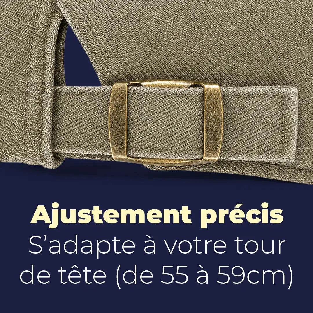 Béret casquette Anthony Vert kaki - réglage